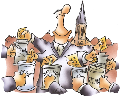 Cartoon: Spendenbereitschaft (medium) by HSB-Cartoon tagged spende,spendengelder,spendensammlung,spender,gabe,geben,caritas,drk,hilfesuchende,unterstützung,opfer,guterzweck,opferbereitschaft,spendenbereitschaft,wohltäter,spende,spendengelder,spendensammlung,spender,gabe,geben,caritas,drk,hilfesuchende,unterstützung,opfer,guterzweck,opferbereitschaft,spendenbereitschaft,wohltäter