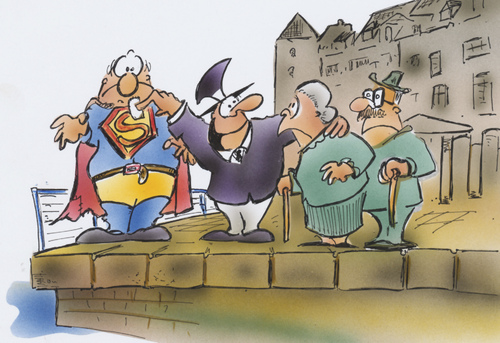 Cartoon: Stadtwacht (medium) by HSB-Cartoon tagged stadtwacht,politik,bürger,sicherheit,stadtwacht,politik,bürger,sicherheit,polizei,superman,furcht,angst,kriminalität,verbrechen