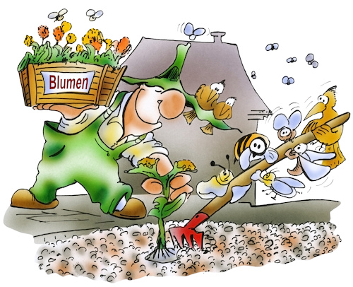 Cartoon: Steingärten (medium) by HSB-Cartoon tagged steingarten,steingärten,natur,umwelt,klima,klimawandel,artenvielfalt,insekten,vögel,naturrefugium,umweltschutz,klimaverbesserung,pflanzen,blumen,sträucher,bäume,vorgarten,vorgärten,pflanzaktion,gärtner,hobbygärtner,schmetterlinge,bienen,wespen,getier,kriechtiere,harke,haus,hausbesitzer,grundstück,cartoon,cartoonzeichner,hsbcartoon,steingarten,steingärten,natur,umwelt,klima,klimawandel,artenvielfalt,insekten,vögel,naturrefugium,umweltschutz,klimaverbesserung,pflanzen,blumen,sträucher,bäume,vorgarten,vorgärten,pflanzaktion,gärtner,hobbygärtner,schmetterlinge,bienen,wespen,getier,kriechtiere,harke,haus,hausbesitzer,grundstück,cartoon,cartoonzeichner,hsbcartoon