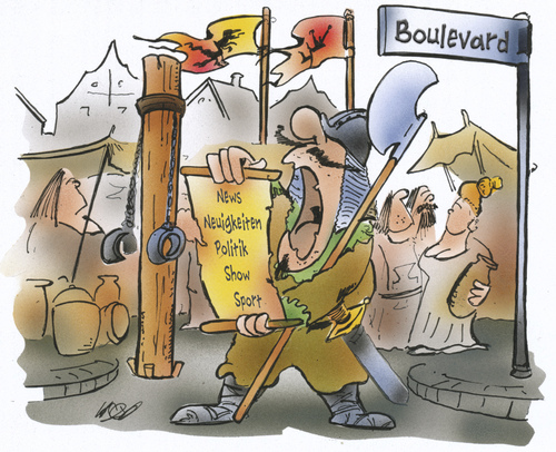 Cartoon: the pranger (medium) by HSB-Cartoon tagged press,news,newspaper,boulevard,pranger,middleage,magazin,airbrush,people,öffentlichkeit,boulevard,magazin,news,zeitung