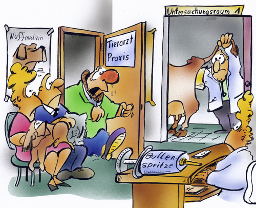 Cartoon: Tierarzt ist auch Hausarzt (medium) by HSB-Cartoon tagged arzt,hausarzt,praxis,veterinär,tierarzt,schwester,patient,schnupfen,untersuchung,hund,katze,kuh,rind,landleben,cartoon,karikatur,airbrush,arzt,hausarzt,praxis,veterinär,tierarzt,schwester,patient,schnupfen,untersuchung,hund,katze,rind,landleben,kuh,ärzte,gesundheit,tier,tiere