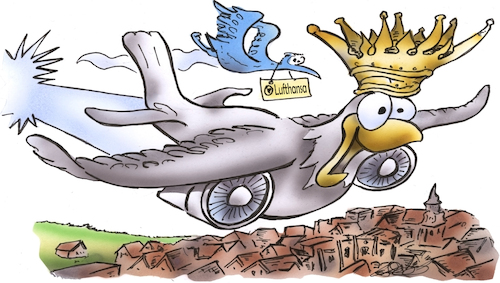 Cartoon: Überflieger (medium) by HSB-Cartoon tagged vogel,fliegen,flugzeug,flieger,kranisch,lufthansa,überflieger,himmel,sky,könig,der,lüfte,aeroplane,urlaub,freiheit,vogel,fliegen,flugzeug,flieger,kranisch,lufthansa,überflieger,himmel,sky,könig,der,lüfte,aeroplane,urlaub,freiheit