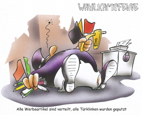 Wahlkampfende Wahlkampfende