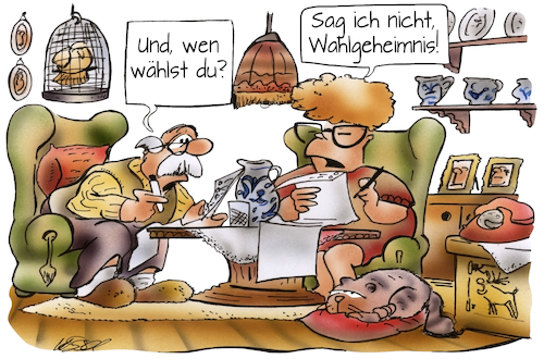 Wahllokal Wohnzimmer