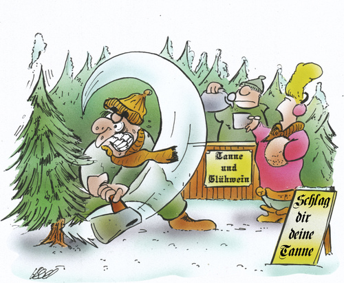 Weihnachtsbaum schlagen Weihnachtsbaum schlagen