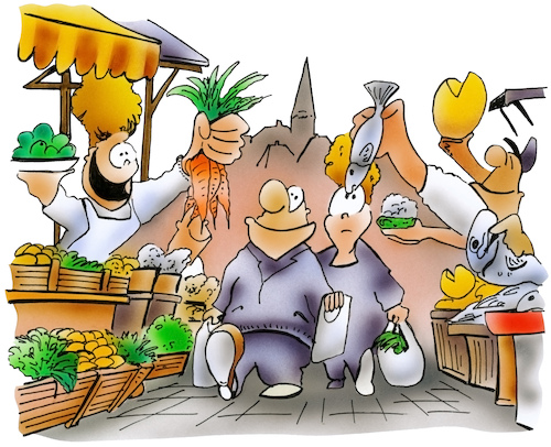 Cartoon: Wochenmarkt (medium) by HSB-Cartoon tagged airbrush,cartoon,einkauf,einkaufserlebnis,einkaufsvergnügen,erlebnis,erzeuger,fleisch,frisch,frische,gemüse,hsb,hsbcartoon,karikatur,käse,landwirtschaft,lebensmittel,lebensmitteleinkauf,lebensmittelversorgung,lokalkarikatur,markt,marktstand,nahrung,preis,qualität,regional,regionalität,vergnügen,versorger,wocheneinkauf,wochenmarkt,airbrush,cartoon,einkauf,einkaufserlebnis,einkaufsvergnügen,erlebnis,erzeuger,fleisch,frisch,frische,gemüse,hsb,hsbcartoon,karikatur,käse,landwirtschaft,lebensmittel,lebensmitteleinkauf,lebensmittelversorgung,lokalkarikatur,markt,marktstand,nahrung,preis,qualität,regional,regionalität,vergnügen,versorger,wocheneinkauf,wochenmarkt