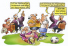 Cartoon: Amateurliga (small) by HSB-Cartoon tagged fussball,fussballspiel,foul,amateurliga,fussballspieler,schiedsrichter,spieler,anwalt,gericht,gerichtsurteil,ball,foulspielfussballplatz,fussballfeld,rote,karte