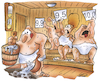 Aufguss in der Sauna