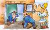Cartoon: Behördengang (small) by HSB-Cartoon tagged behörde,amt,gemeinde,rathaus,stadthaus,politik,verwaltung,antrag,beamte