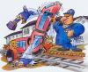 Cartoon: Bundesbahn (small) by HSB-Cartoon tagged db,bahn,bundesbahn,fahrgast,bahnhof,zug,eisenbahn