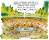 Cartoon: Das letzte Wasserloch (small) by HSB-Cartoon tagged teich,tümpel,wasserloch,dürre,trockenheit,sommer,sommerwetter,hitze,ente,wasservögel,natur,wald,see,gewässer,weiher,regen,cartoon,cartoonzeichner