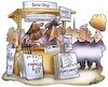 Cartoon: Demoshop (small) by HSB-Cartoon tagged demokratie,rechts,afd,markt,marktstand,hass,freiheit,politik,rechtspopulisten,links,demonstrieren,demonstration,demo,protest,widerstand