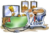 Cartoon: Energiesparen (small) by HSB-Cartoon tagged fernseher,tv,energie,strom,energiesparen,trimmrad,sport,film