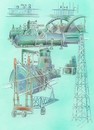 Cartoon: Energy industry (small) by HSB-Cartoon tagged energy,industrie