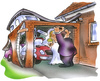 Cartoon: Garage (small) by HSB-Cartoon tagged garage,geschlechterkampf,haus,hobby,garagentor,auto,caravan,mann,frau,motorrad,grundstück,airbrush,cartoon,caricature,karikatur,airbrushzeichnung