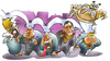 Cartoon: Grippewelle (small) by HSB-Cartoon tagged grippe,grippewelle,viren,grippeviren,krank,krankheit,keime,krankheitskeim,health,healthy,influenca,airbrush