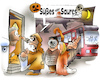 Cartoon: Halloween (small) by HSB-Cartoon tagged airbrush,angst,besuch,brauch,brauchtum,cartoon,drohung,halloween,haustür,herbst,hsb,hsbc,hsbcartoon,jugendliche,karikatur,karrikatur,kinder,klingeln,oktober,sammeln,saures,sitte,streich,süßes,süßigkeiten,verkleidung