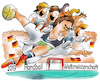 Cartoon: Handball-WM (small) by HSB-Cartoon tagged ad,advertisement,championship,handball,offspring,player,sports,team,worldcup,young,professionals,youth,airbrush,angebot,ball,ballsport,cartoon,deutschland,druck,freizeit,handballspieler,handballvereine,handballwm,heimwm,hsb,hsbc,hsbcartoon,jugend,jugendförderung,karikatur,karrikatur,mannschaft,nachwuchs,nachwuchswerbung,nationalmannschaft,nationalspieler,schulter,spieler,sport,sportverein,sportvereine,turnier,weltmeisterschaft,werbeeffekt,werbung,wm