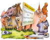 Cartoon: Immobilienmarkt (small) by HSB-Cartoon tagged immobilien,immobilienmarkt,handwerk,handwerkerhaus,gartenhaus,baufällig,makler,hausbesitzer,hauskauf,immobilienerwerb,baustelle,bauherr,haussuche,immobiliensuche,renovieren,sanieren,sanierungsstau,sanierungsbedürftig,modernisieren