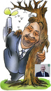 Cartoon: karikatur (small) by HSB-Cartoon tagged caricature,news,newspaper,tree,wood,forest,mayor,airbrush