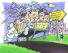 Cartoon: Klinikumzug (small) by HSB-Cartoon tagged klinik,arzt,patient,