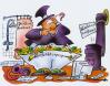 Cartoon: Konjunkturprogramm Wohin mit dem (small) by HSB-Cartoon tagged konjunktur,konjunkturprogramm,wirtschaft,stadt,gemeinde,politik,lokalpolitik,geld,steuer,ausgaben,einnahmen