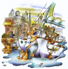 Cartoon: landlubbers (small) by HSB-Cartoon tagged landlubbers,sailing,ship,boat,harbour,port,sailingship,sailor,landratte,landratten,segeln,segelschiff,hafen,yacht,yachthafen,airbrush,airbrushcartoon,airbrushhandcraft,illustration,caricature,karikatur