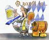 Cartoon: Oktoberfest (small) by HSB-Cartoon tagged oktoberfest,bier,haxe,bayern,trachten,bierfass,s04,schalke,bvb,borussia,dortmund,fussball,cartoon,karikatur,caricature,airbrush