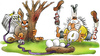 Cartoon: Ostern unter Strom (small) by HSB-Cartoon tagged ostern,osterhase,ostereier,strom,energie,airbrush
