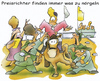 Cartoon: Preisrichter Pferdesport (small) by HSB-Cartoon tagged pferd,reiter,dressur,springreiten,schiedsrichter,turnier,preis,pokal,orden,erster,erste,letzter,reiterin,erstplazierte,cartoon,karikatur,hsb,airbrush