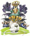 Cartoon: Preußen Adler (small) by HSB-Cartoon tagged scp preußen münster fußball soccer eagle adler ball player spieler goal tor king könig cartoon caricature maskottchen hsb airbrush