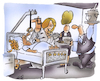 Cartoon: Privatpatient (small) by HSB-Cartoon tagged privatpatient,patient,doktor,arzt,chefarzt,chefarztbehandlung,oberarzt,stationsarzt,chirug,ärztin,krankenbett,krank,krankenkasse,kassenpatient,aok,tk,versicherung,krankenschein,krankenversicherung,krankenstation,hospital,klinik,krankenhaus,untersuchung,behandlung