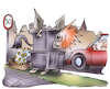 Cartoon: Radaranlage (small) by HSB-Cartoon tagged radaranlage,blitze,dukatenesel,einnahme,verkehrsüberwachung,verkehrsordnung,blitzanlage,mobilblitze,straßenverkehr,geldbuße,knöllchen,ordnungsamt,kommune,verwaltung,stadtkasse