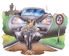 Cartoon: Radfahrer (small) by HSB-Cartoon tagged fahrrad,fahrradfahrer,straßenverkehr,radler,radweg,fahrradstraße,vorfahrt,radfahrer,verkehrssicherheit,bike,auto,suv