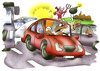 Cartoon: Raser (small) by HSB-Cartoon tagged raser,raserei,auto,autofahrer,automobil,verkehr,straßenverkehr,landstraße,autobahn,sportwagen,stau,drängler,beifahrer,karikatur,autobahnverkehr,schnellfahrer,car,highway,traffic,cartoon,jam