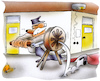 Cartoon: Rauchmeldermodernisierung (small) by HSB-Cartoon tagged airbrush,cartoon,feuer,feuerschutz,fortschritt,geräusch,hsb,hsbcartoon,karikatur,lokalkarikatur,modern,modernisierung,personenschutz,rauch,rauchmelder,rauchmeldermodernisierung,teppich,veraltet