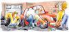 Cartoon: Reifenwechsel (small) by HSB-Cartoon tagged reifenwechsel,reifen,rad,räder,sommerreifen,winterreifen,radwechsel,auto,autowerkstatt,reifenhandel,werkstatt,autobastler,drehmomentschlüssel,garage,hobbywerkstatt,goodyear,michelin,continental,hankook,fulda,goodride,felge,radschlüssel,radmutter,reifendienst,autoservice,atu,nexen,falken,cartoon,cartoonzeichner,cartoonist,airbrush