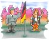 Cartoon: Rekrutenvereidigung (small) by HSB-Cartoon tagged rekruten bundeswehr demo demonstration soldat staat deutschland