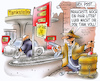 Cartoon: Schwarzmarkt Benzin (small) by HSB-Cartoon tagged tankstelle,tankkosten,tanken,tankwart,tank,sprit,spritpreis,benzin,benzinpreis,benzinkosten,diesel,dieselpreis,dieselkosten,e10,super,normalbenzin,auto,verkehr,schwarzmarkt,schwarzhändler,ölknappheit,öllieferung,tankwagen,tankstellenkunde,ölmarkt,zapfsäule,benzinsäule,zapfhahn,cartoon,hsbcartoon,cartoonzeichner