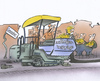 Cartoon: Straßenausbau (small) by HSB-Cartoon tagged straße,strasse,straßenausbau,teer,bauarbeiten,bauarbeiter,tiefbau,teermaschine,anlieger,bürger,eigentümer,stadt,gemeinde,straßenschild,schild,schlagloch,cartoon,caricature,karikatru,hsb,airbrush