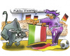 Cartoon: the final game (small) by HSB-Cartoon tagged spain,italia,germany,football,soccer,flags,torero,ball,duell,finale,european,championship,fußball,stier,spanien,italien,deutschland,fahne,flagge,europamesister,europameisterschaft,endspiel,airbrush