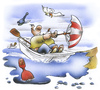 Cartoon: umbrella sailing (small) by HSB-Cartoon tagged sailing,sailor,sailboat,boat,ship,dinghy,boje,water,sea,ocean,umbrella,seagull,boot,ruderboot,segeln,segelschiff,segelboot,schirm,regenschirm,meer,ozean,bootstour,ausflug,seemann