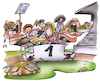 Cartoon: Wettbewerb (small) by HSB-Cartoon tagged schulsport,sport,sportwettbewerbe,sporturkunde,höchstleisung,ehrenurkunde,olympia,olympische,gedanke,bundesjugendspiele,sieger,siegerpodest,erster,letzter,leichtathletik,sportabzeichen,ehrenmedallie,auszeichnung,gleichheit