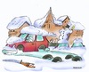 Cartoon: winter tyre (small) by HSB-Cartoon tagged tyre,tire,winter,winterreifen,strasse,belag,stadt,schnee,eis,car,auto,cartoon,caricature,karikatur,hsbcartoon,airbrush