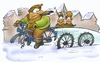 Cartoon: winter tyre with spikes (small) by HSB-Cartoon tagged bicycle wheels tyres spike winter snow ice street road strasse weg schnee eis kälte reifen räder fahrrad cartoon hsbcartoon karikatur caricature airbrush airbrushart airbruschcartoon