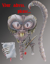 Cartoon: your adress please... (small) by HSB-Cartoon tagged horror monster munster death tod creatur kreatur airbrush cartoon