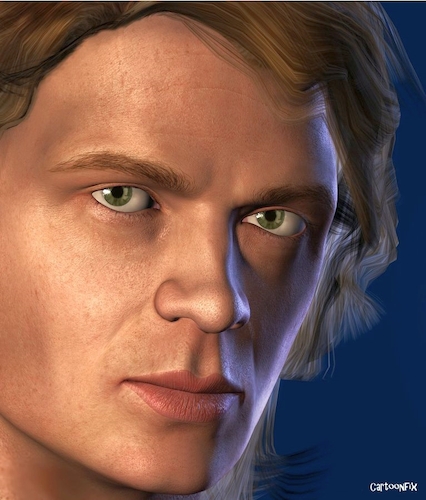 Cartoon: Anakin Skywalker (medium) by Cartoonfix tagged hayden,christensen,anakin,skywalker,star,wars