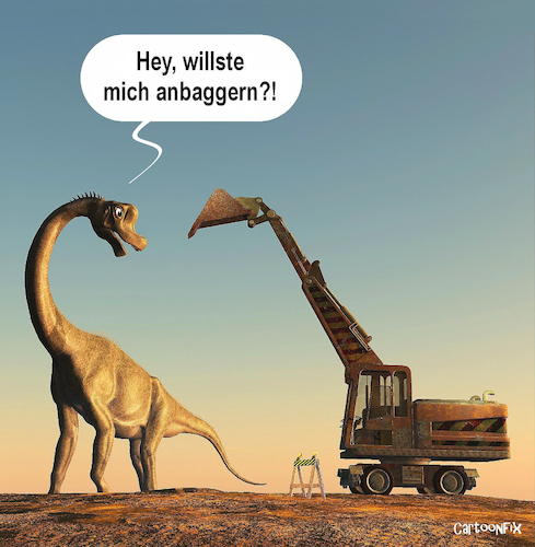 Cartoon: Angebaggert (medium) by Cartoonfix tagged angebaggert