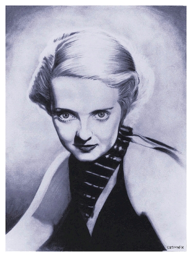 Cartoon: Bette Davis (medium) by Cartoonfix tagged bette,davis,eyes,hollywood,schauspielerin