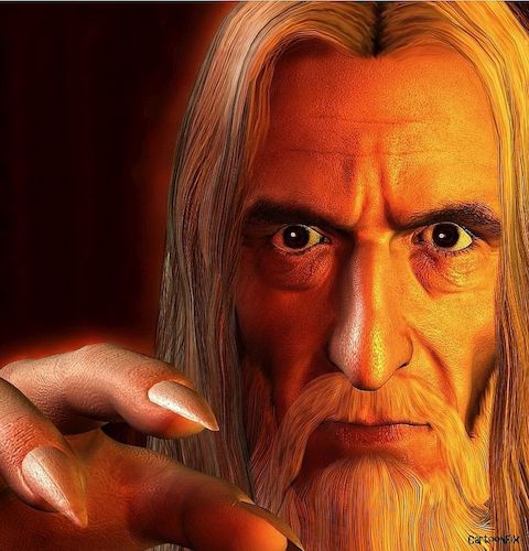 Cartoon: Christopher Lee als Saruman (medium) by Cartoonfix tagged christopher,lee,als,saruman,der,herr,ringe